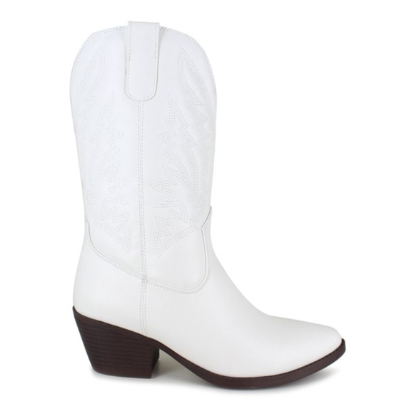 UNIONBAY White Heeled Western Boots - Picture 2 of 9